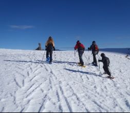 Raquetas de nieve en el Gra de Fajol